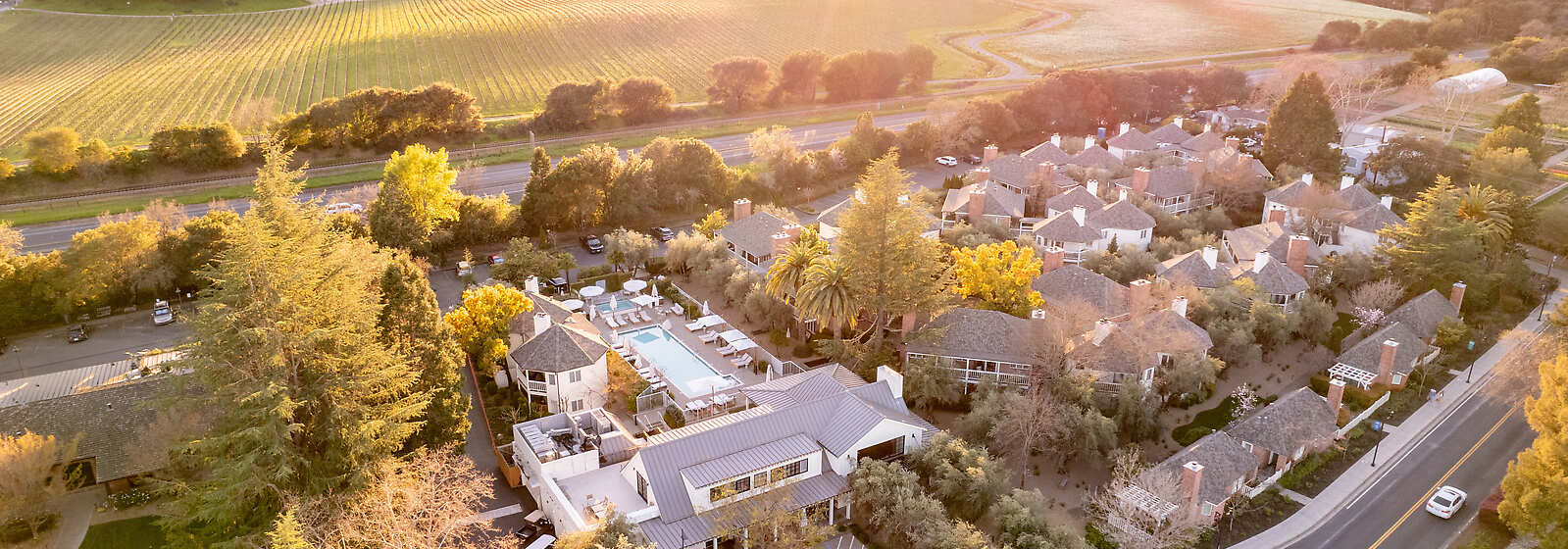 Aerial View of Estate Yountville