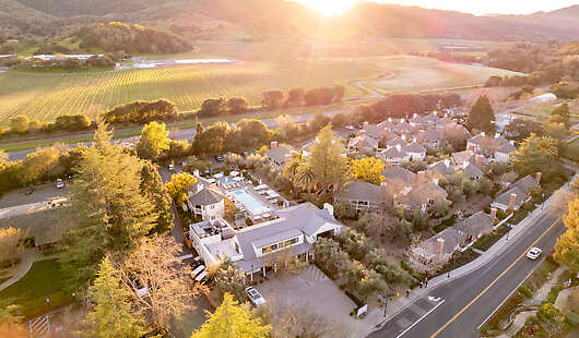 Aerial View of Estate Yountville