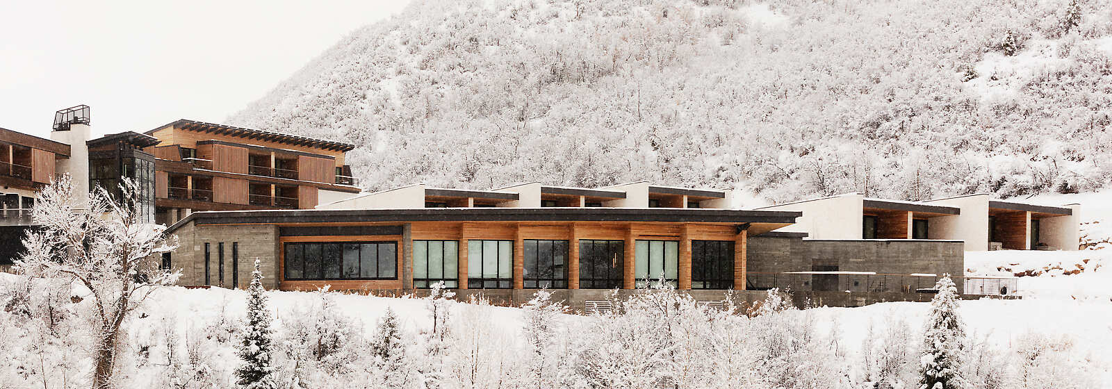 Winter View of Lodge and Spa