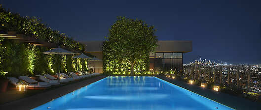 Rooftop Pool and Restaurant