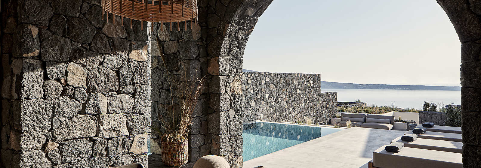 Aqua Retreat 2 Bedroom Villa Outdoor Area at Canaves Oia Epitome 