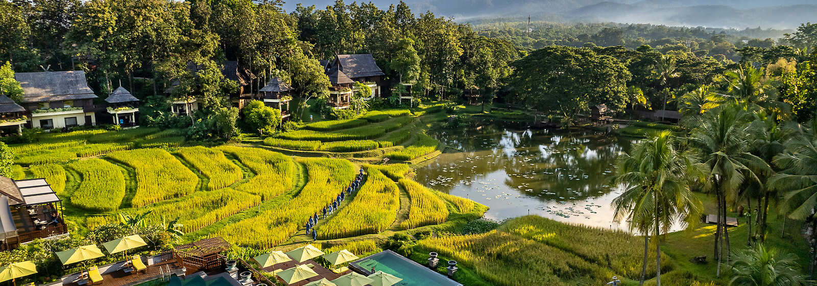 Aerial View of Four Seasons Resort Chiang Mai