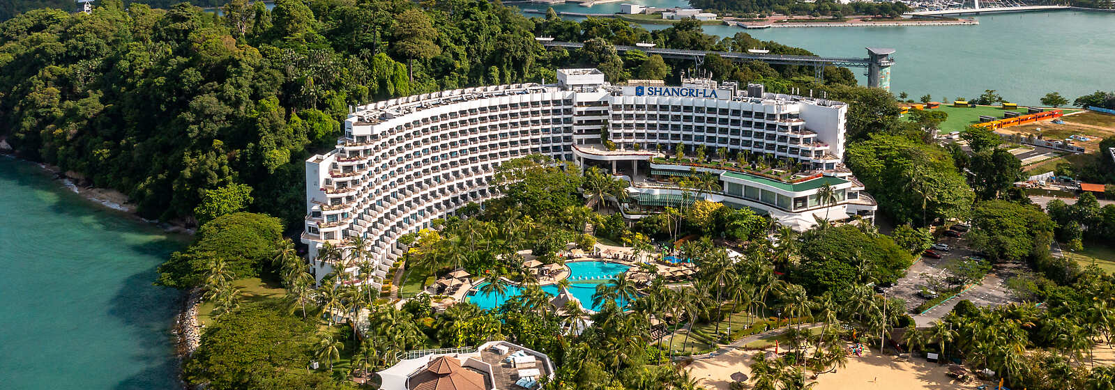 Aerial view of Shangri-La Rasa Sentosa Singapore