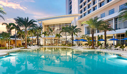 Our resort has two sparkling resort pools,an adult pool and one main family pool, pictured here. 