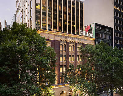 This is the Hero Shot for the hotel showing the seamless blend of heritage and modern architecture. 