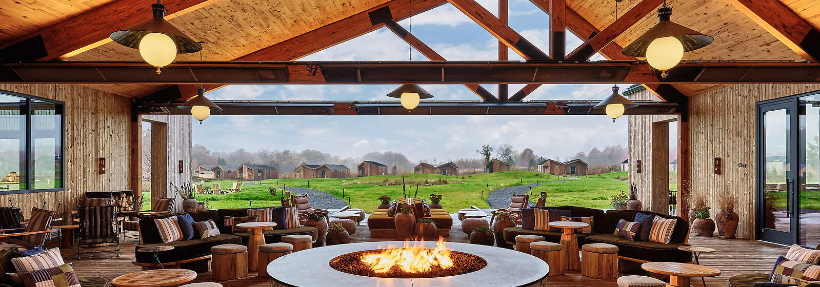 Offering several indoor and outdoor spaces throughout the property, events at Wildflower Farms are guided by the wild beauty of the natural 