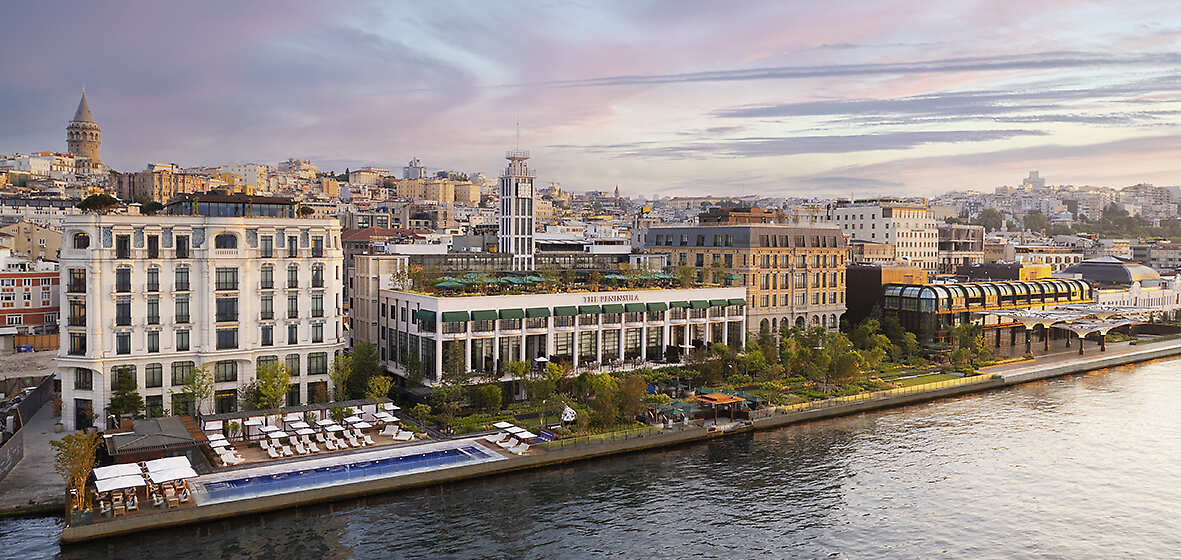 Set along the Bosphorus waterfront in the historic district of Karaköy.