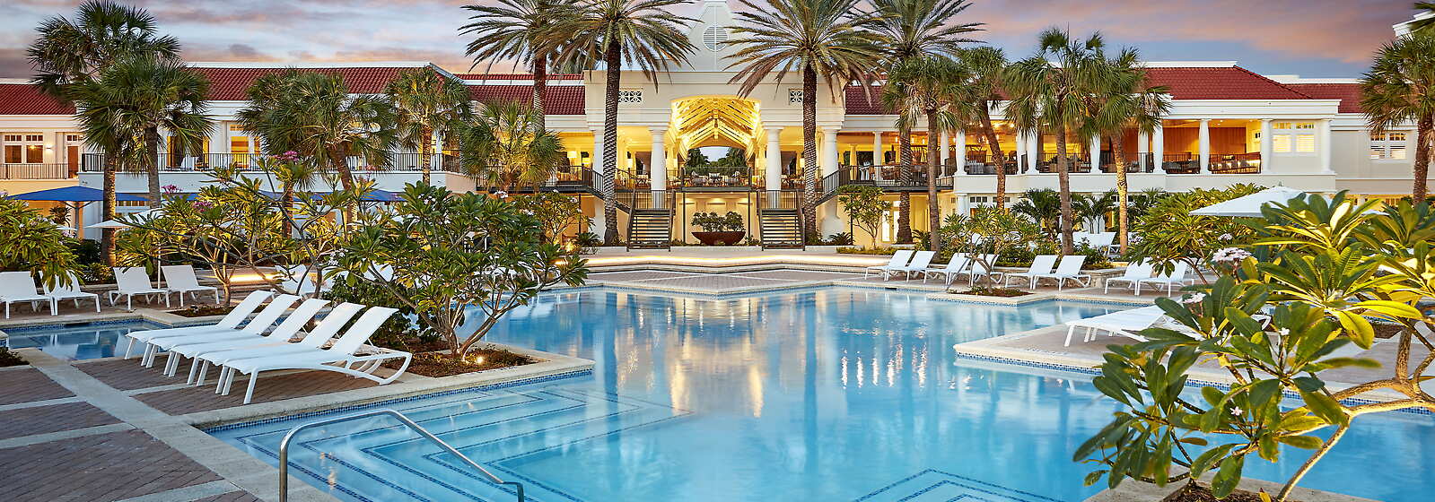 Harmony Swimming Pool at Dusk 