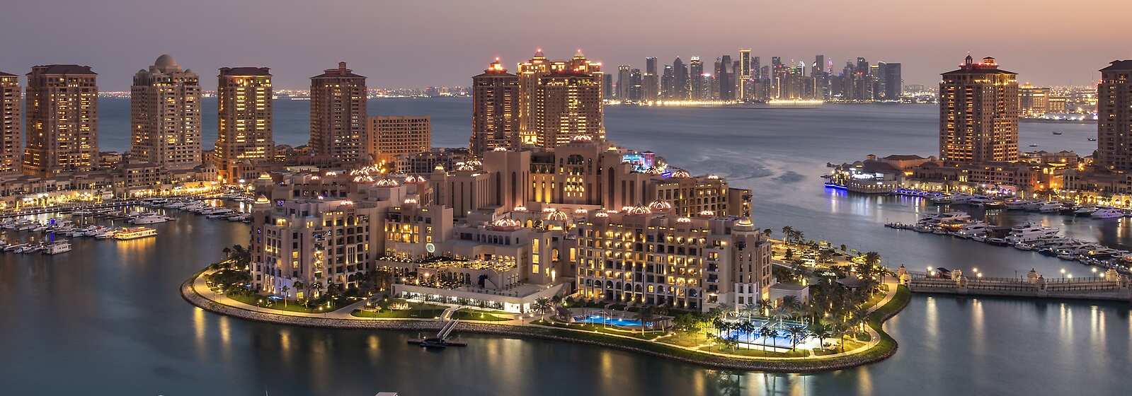 Aerial View of The St. Regis Marsa Arabia Island, The Pearl - Qatar
