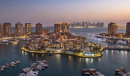 Aerial View of The St. Regis Marsa Arabia Island, The Pearl - Qatar