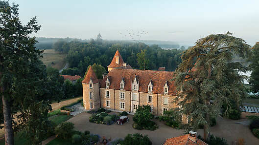 Aerial View of Domaine des Etangs, Auberge Collection
