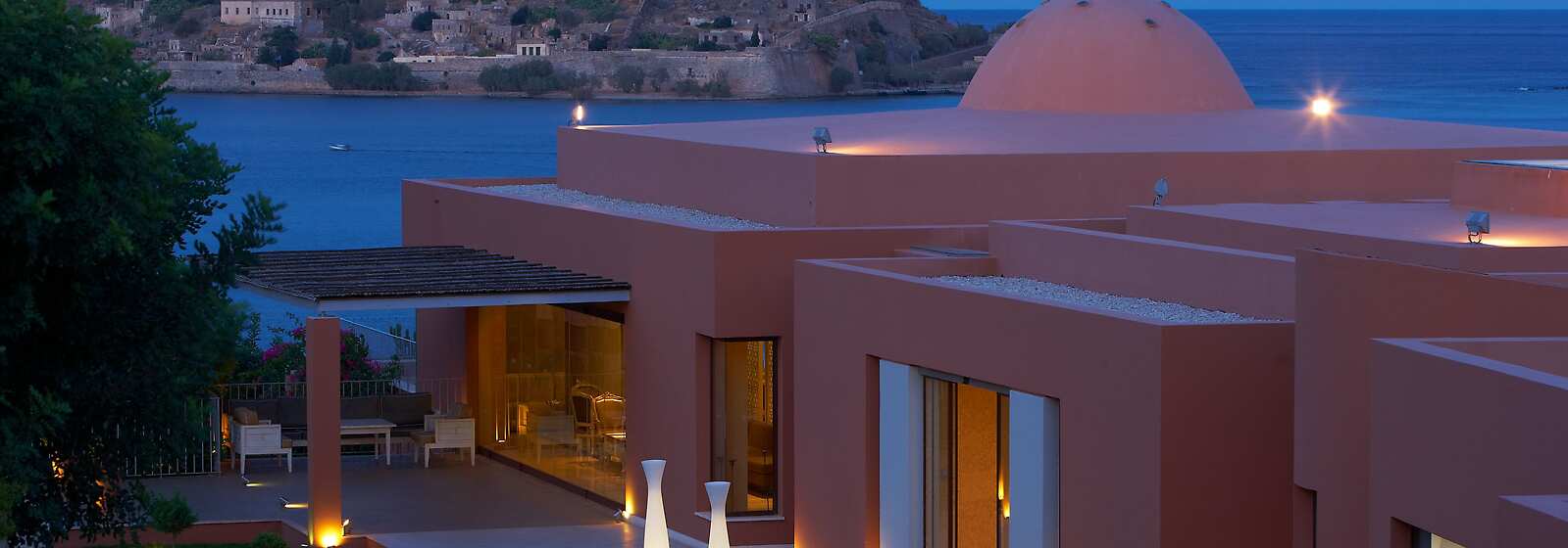 Main Entrance of the hotel, Spinalonga island views