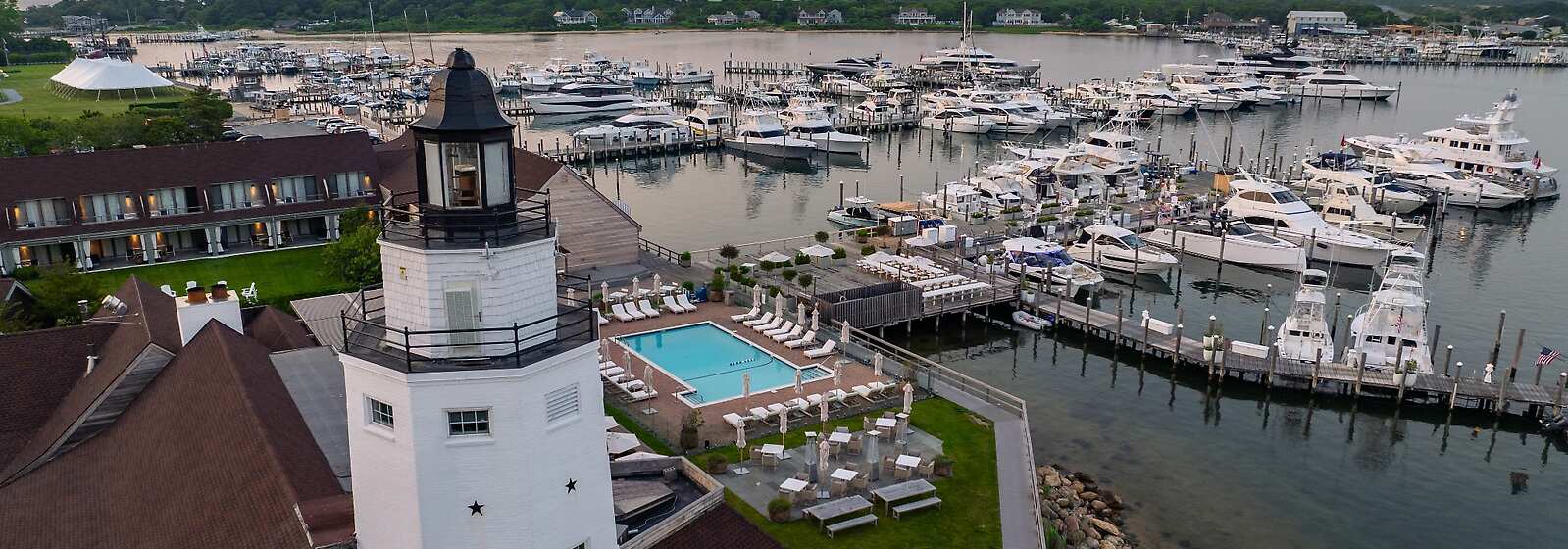 Aerial View of Montauk Yacht Club