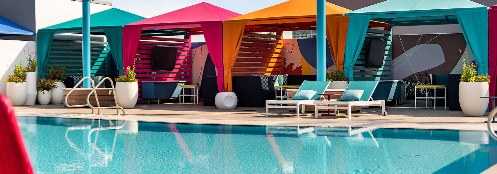 Florida's Most Colorful Pool Deck at Lake Nona Wave Hotel
