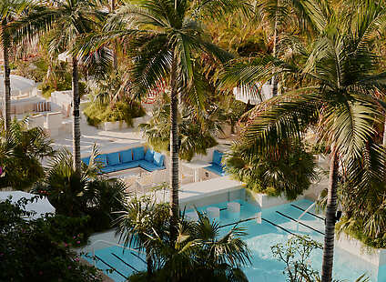 Aerial View of Swimming Pool