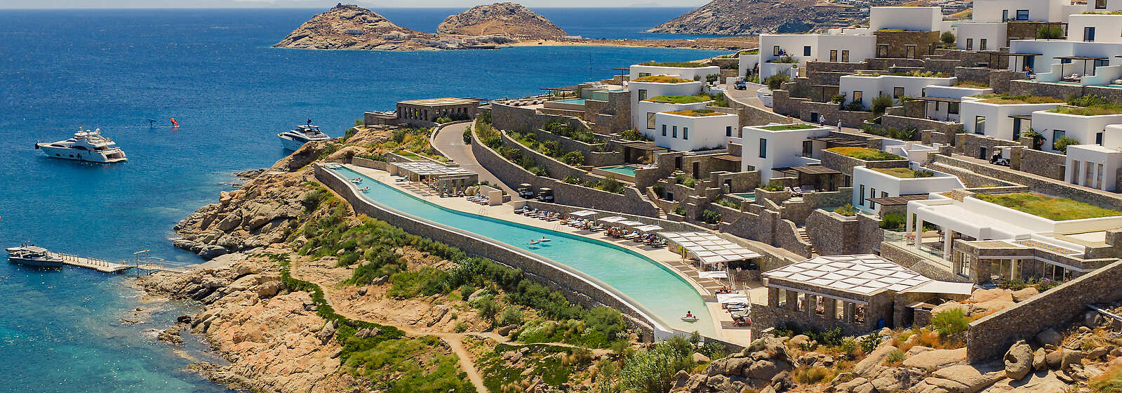 Cali Mykonos Aerial View