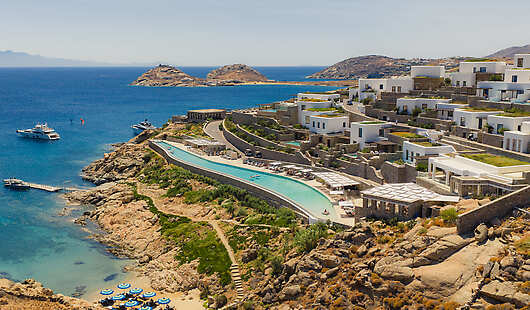 Cali Mykonos Aerial View