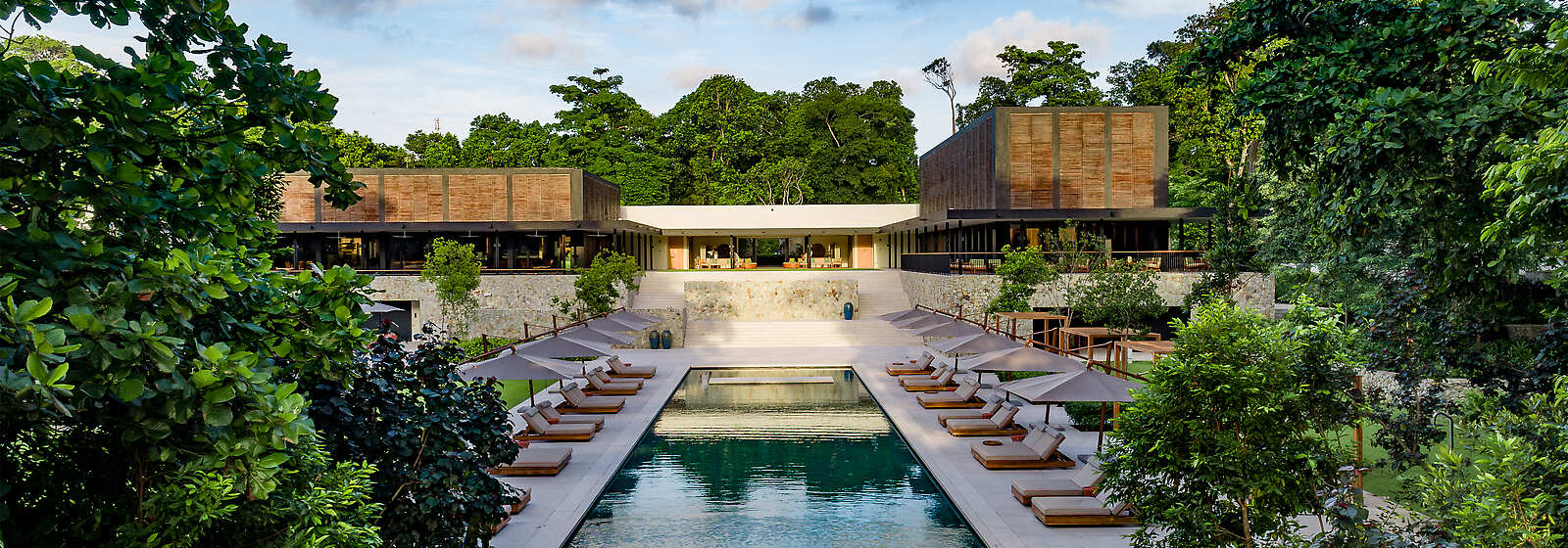 Aerial View of Swimming Pool