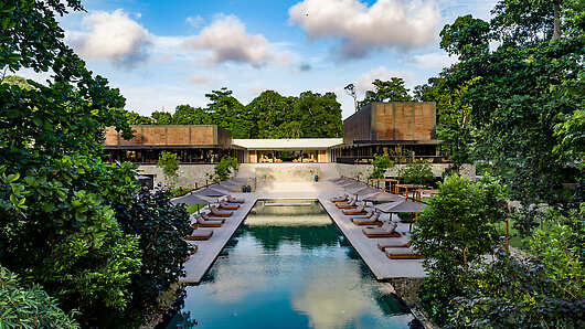 Aerial View of Swimming Pool