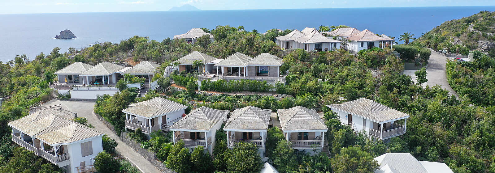 Aerial View of Gyp Sea Saint Barth