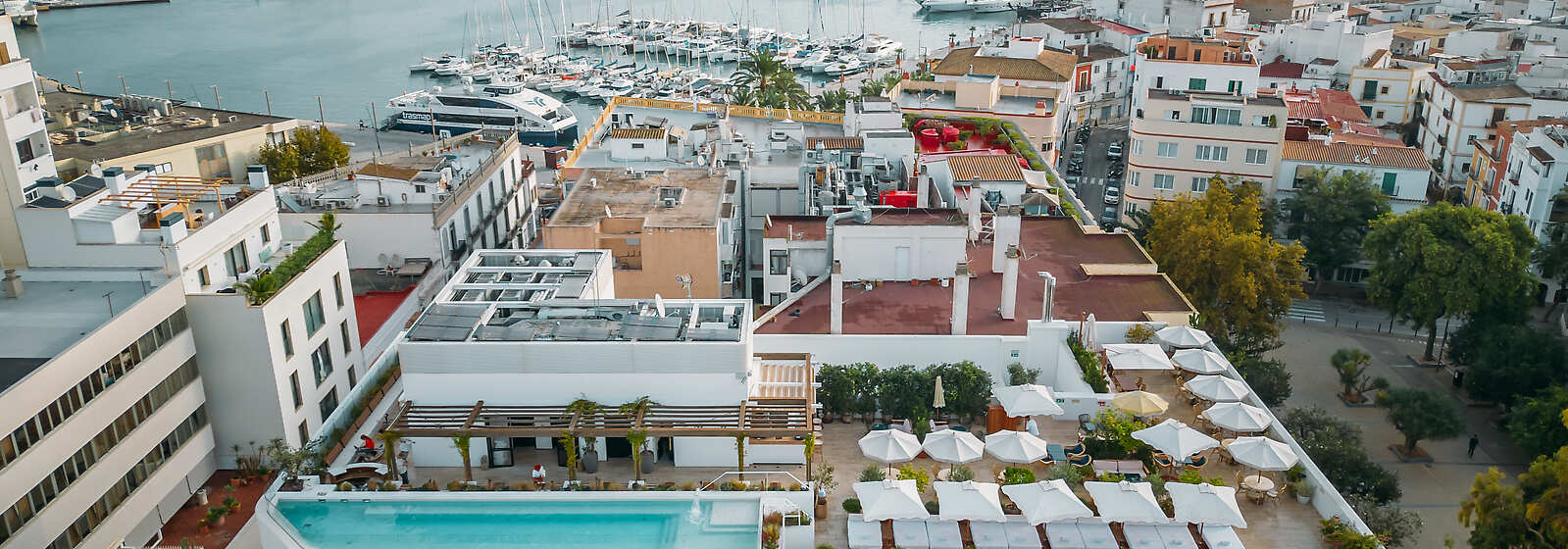 Aerial view of The Standard, Ibiza 