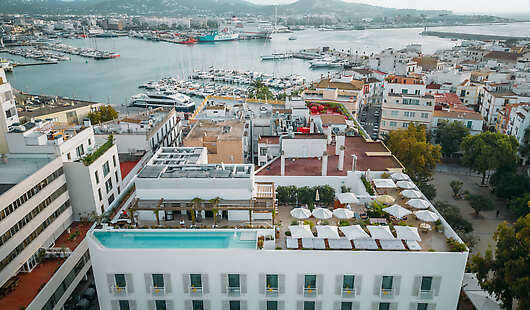 Aerial view of The Standard, Ibiza 