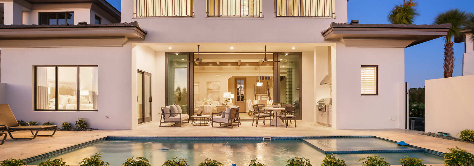 Residence Exterior with Private Pool and Balcony