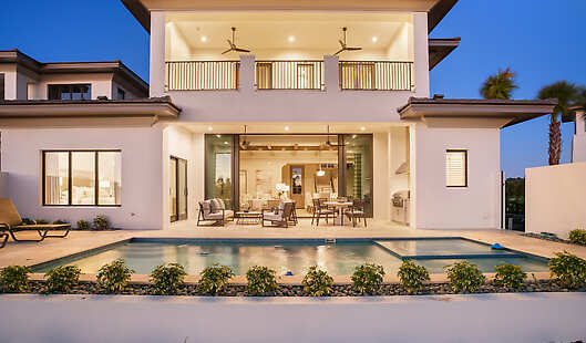 Residence Exterior with Private Pool and Balcony