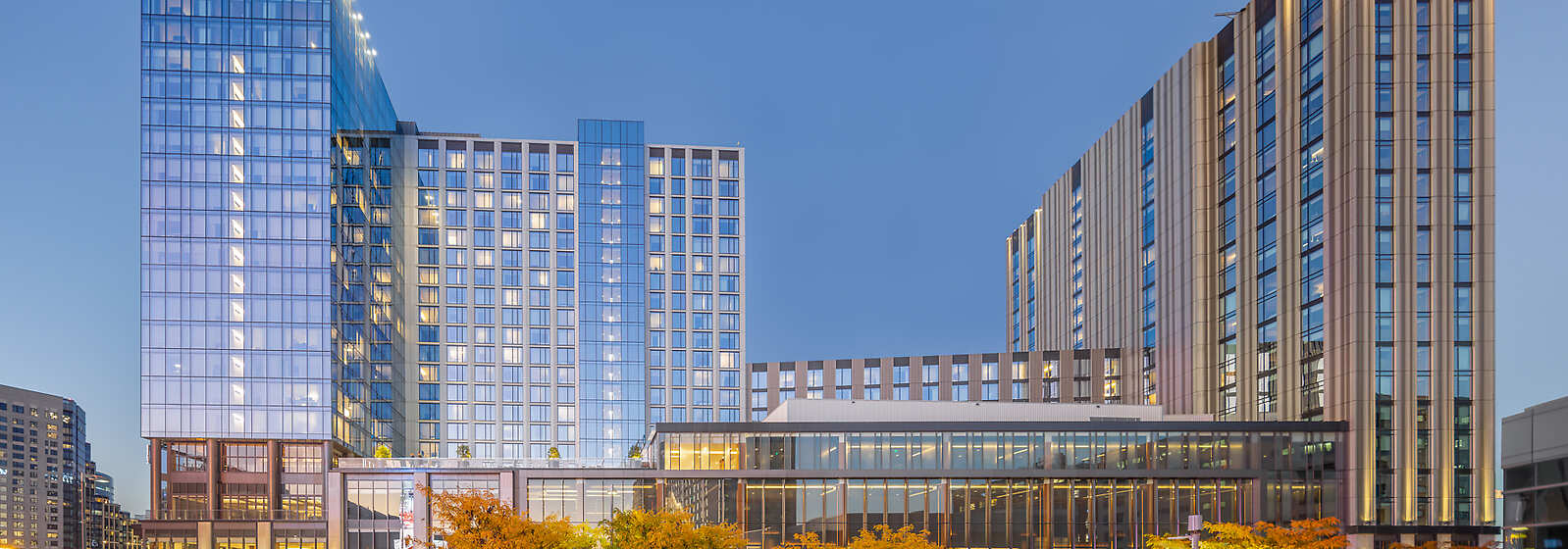 Exterior View of Hotel from Summer Street, Boston