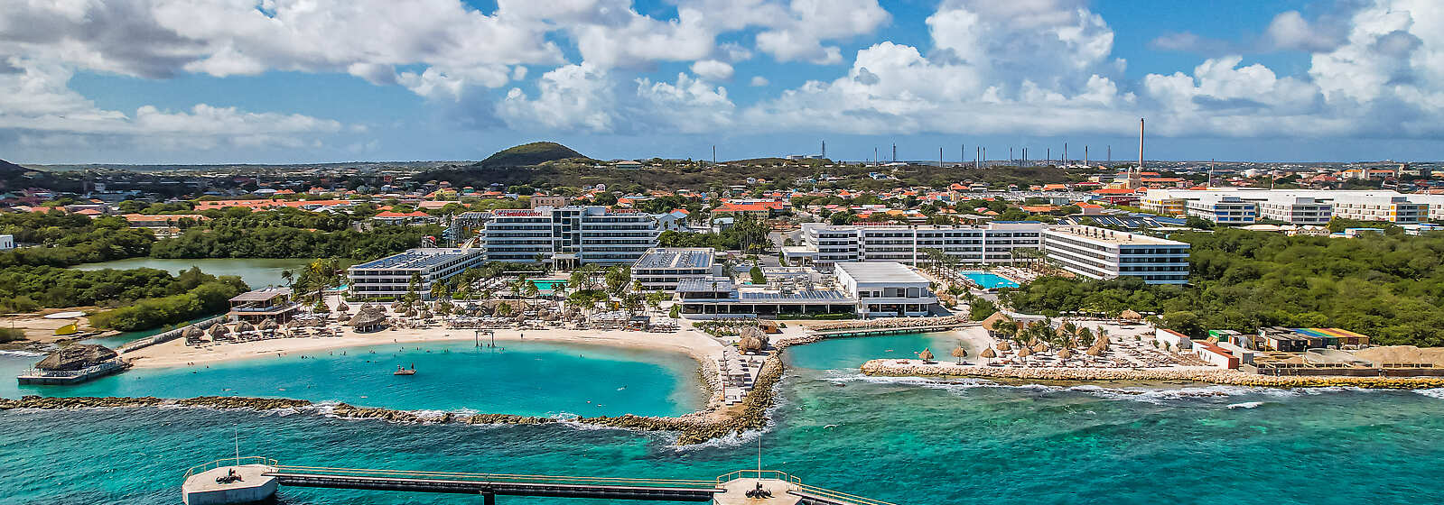 Aerial view of the resort