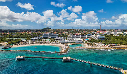 Aerial view of the resort