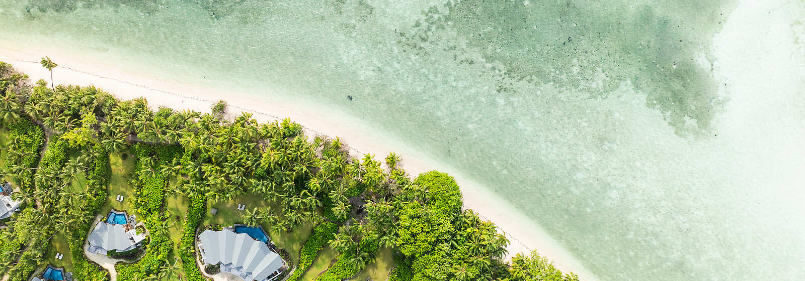 Aerial View of Waldorf Astoria Seychelles Platte Island Villas