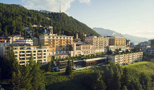 Aerial View of Kulm Hotel St. Moritz