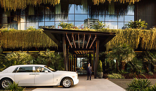 Hotel Lobby & Rolls Royce Airport Transfer