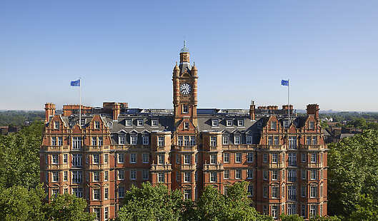 Exterior of the hotel. Hotel opened in 1899