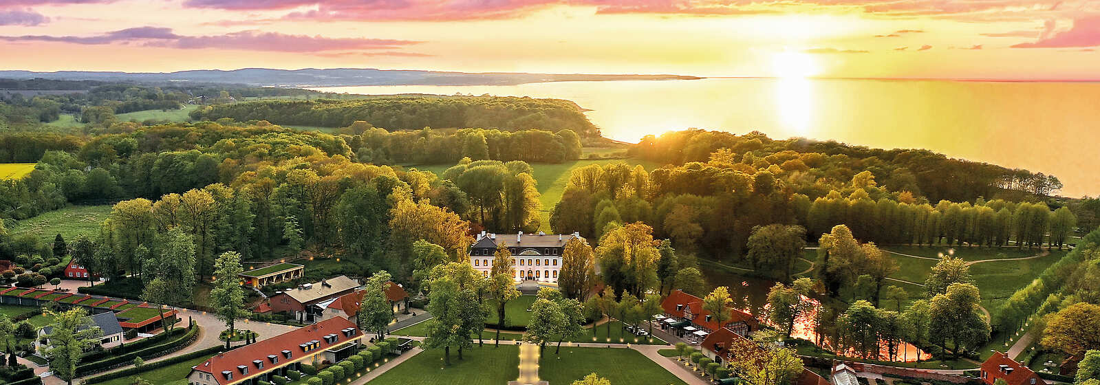 Aerial View of Weissenhaus Private Nature Luxury Resort