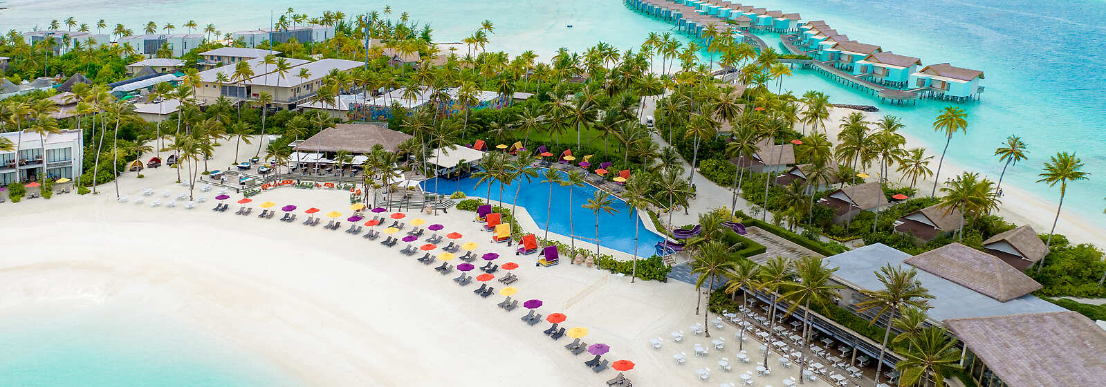 Aerial View of Hard Rock Hotel Maldives