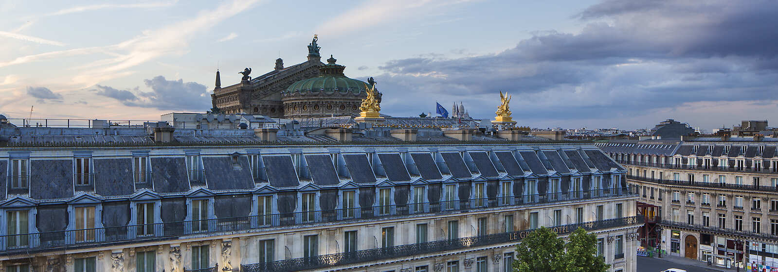 Aerial View of InterContinental Paris Le Grand