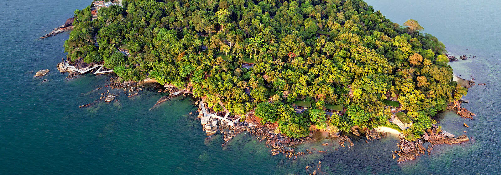 Six Senses Krabey Island, a 30-acre private island off the south coast of Cambodia. The resort is comprised of 40 pool villas.