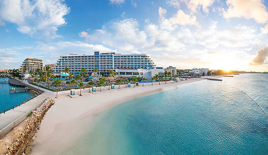 Margaritaville Beach Resort Nassau view from the beach