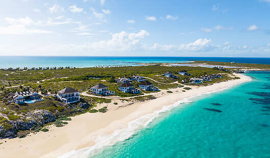 Aerial View of Ambergris Cay