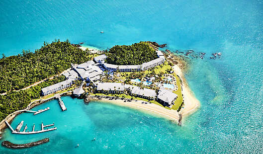 Aerial view of Daydream Island Resort