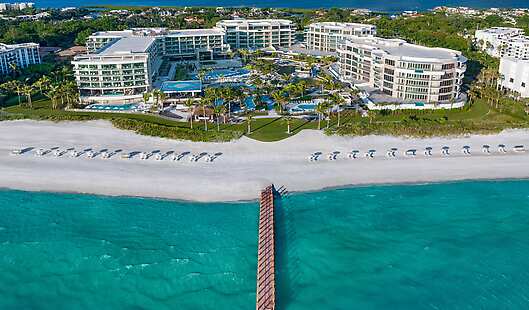 Aerial View of The St. Regis Longboat Key Resort and Beach