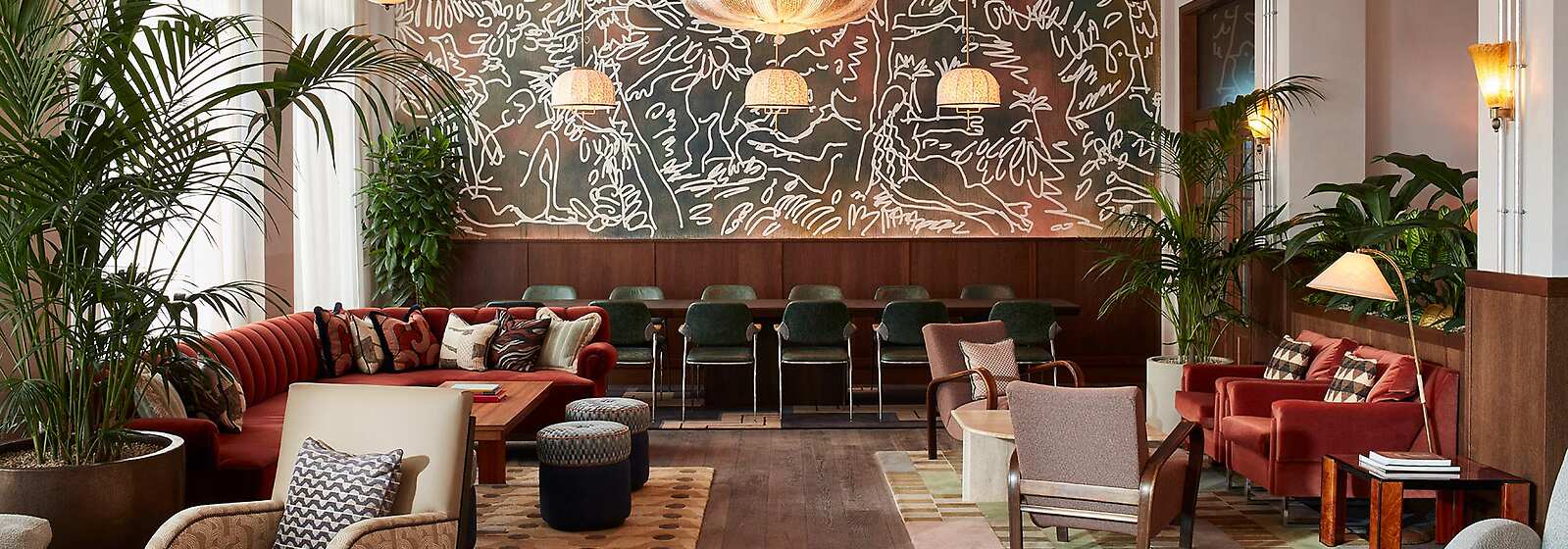 It’s the perfect spot to enjoy a relaxing morning coffee or evening tipple with friends while perched around the large wooden bar.