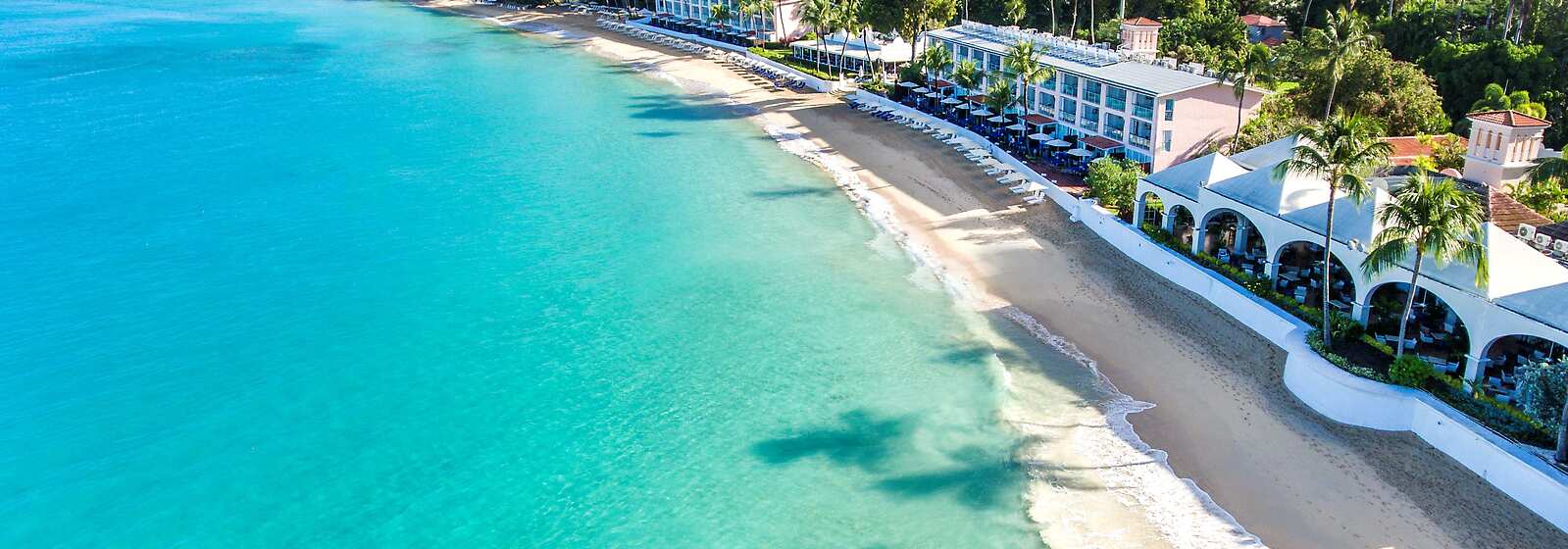 The serene beach at The Royal Pavilion