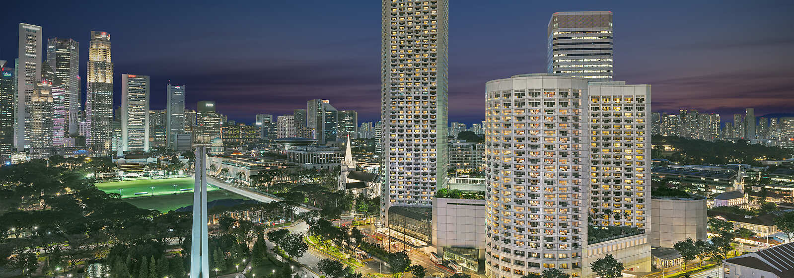 Fairmont Singapore Aerial View