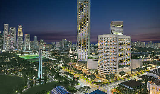 Fairmont Singapore Aerial View