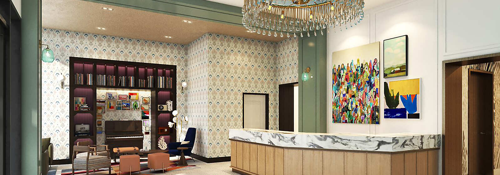 Main lobby and Front Desk 