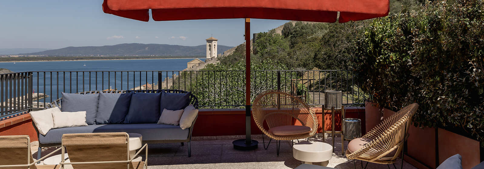 Overlooking the Tuscan Hills and Valleys, Porto Ercole, and the Ocean