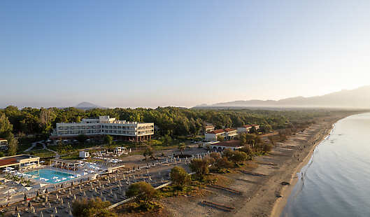 Aerial view of resort